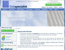 Tablet Screenshot of dakspecialist.nl